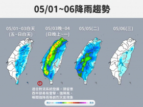 天氣／大雨要來了！溫度驟降10度跌到「1字頭」又濕又冷...51連假天氣會轉好？10日預報搶先看